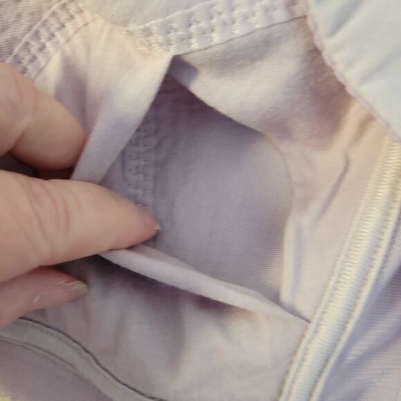 Lace Mesh Wireless Bra Pale Mauve Back Closure Adjustable Full Figure Size 40D - Picture 6 of 6